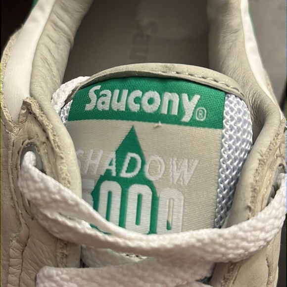Saucony Shadow 5000 shoes sneakers new S70667-1 men’s sizes green white grey - Picture 9 of 12
